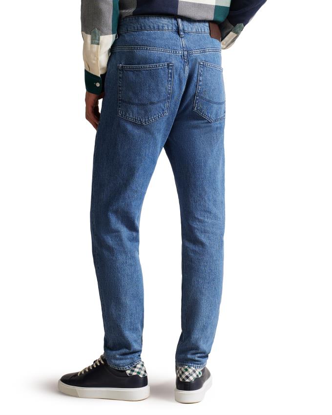 Jean Ted Baker Straight Leg Denim Bleu Homme | YOE-32181973